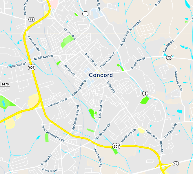 Concord coverage area